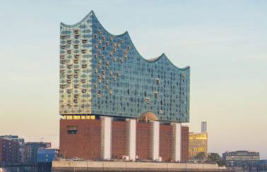 针对elbphilharmonie的定制混凝土的交响乐