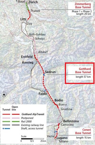 Gotthard Alptransit将苏黎世连接到米兰